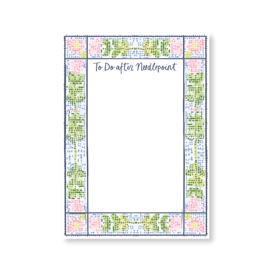 To Do After Needlepoint Notepad