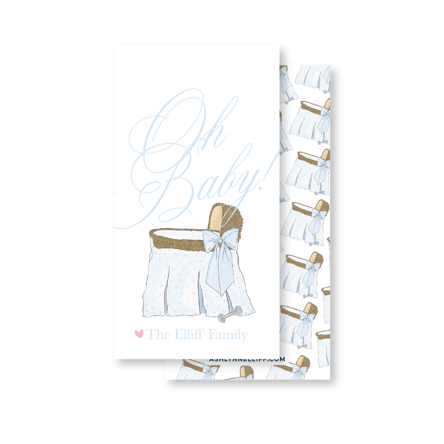 Oh Baby! Blue Gift Tag