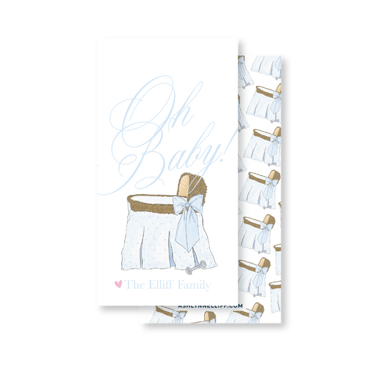 Oh Baby! Blue Gift Tag