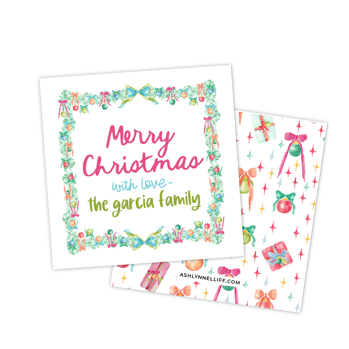 Ornaments Holiday Gift Tag