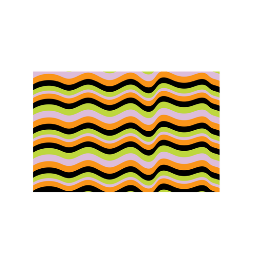 Halloween Squiggle Check Party Placemats