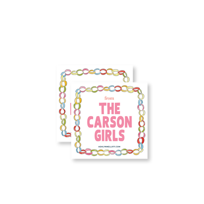 Paper Chains A Gift For You Gift Tag