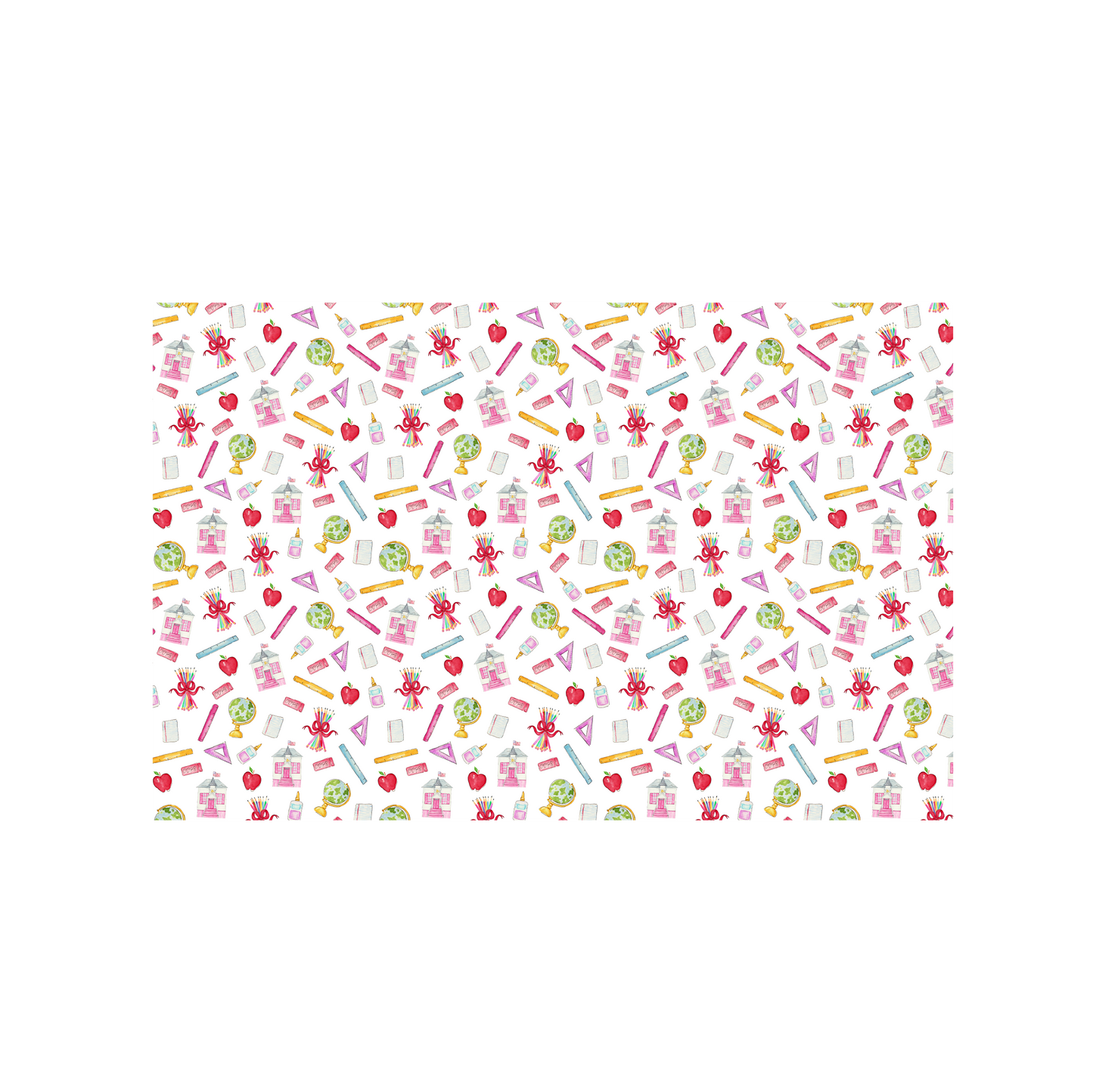 Back to School Supplies Party Placemats