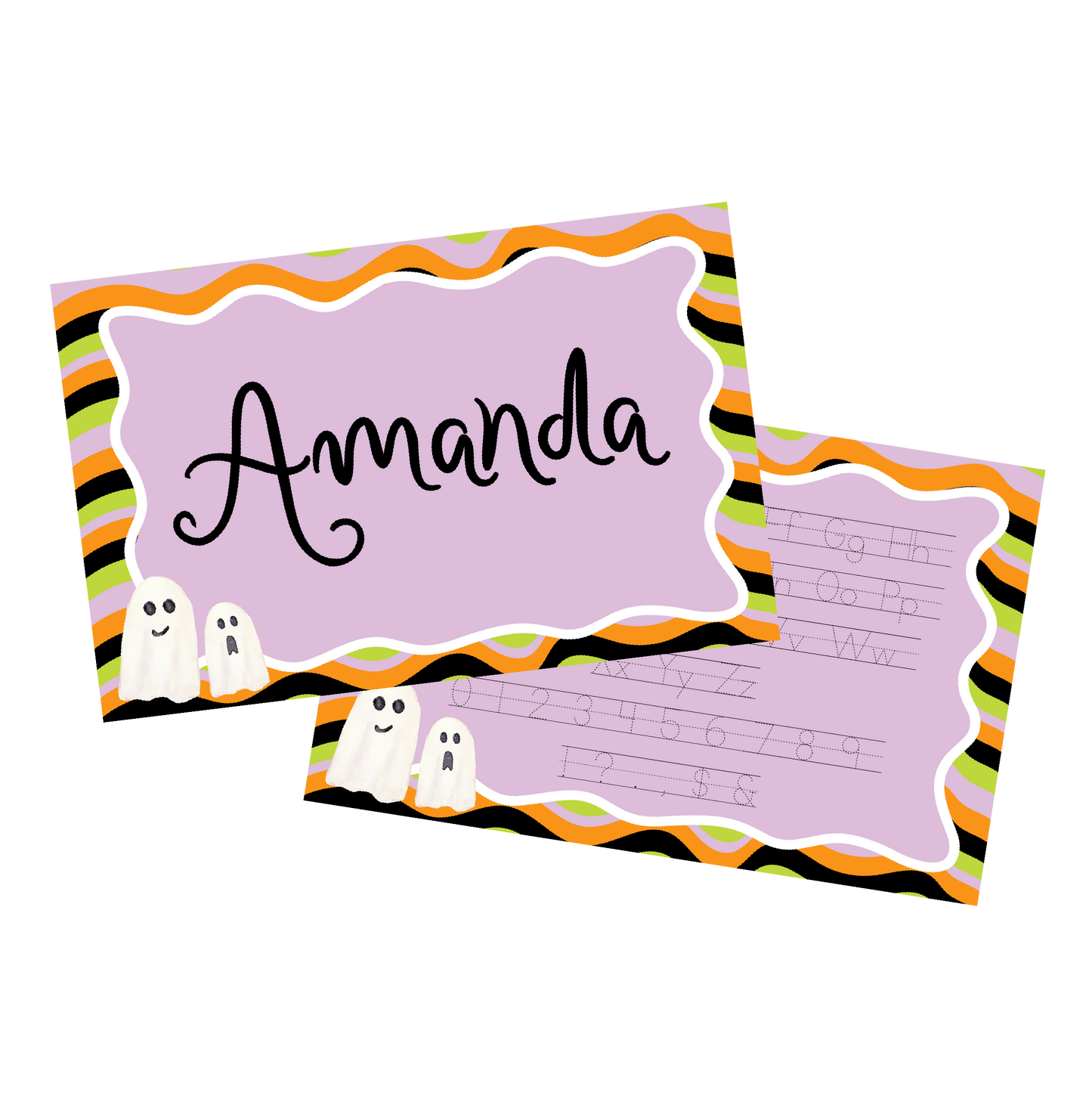 Squiggle Kids Activity Halloween Laminated Placemat