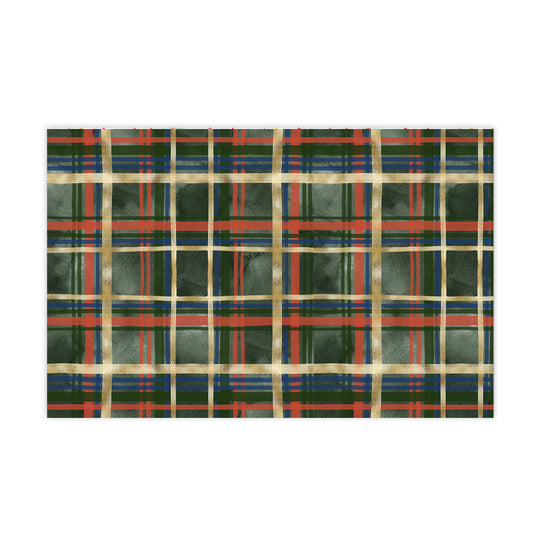 Plaid Holiday Party Placemat