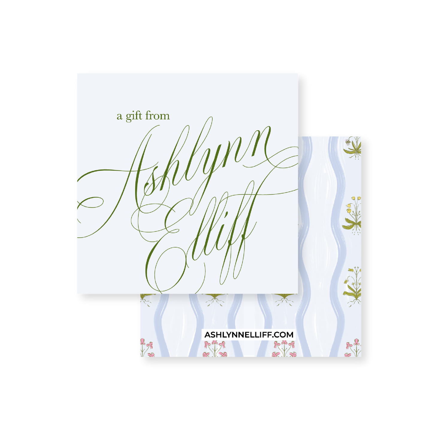 Blue Preppy Gift Tag