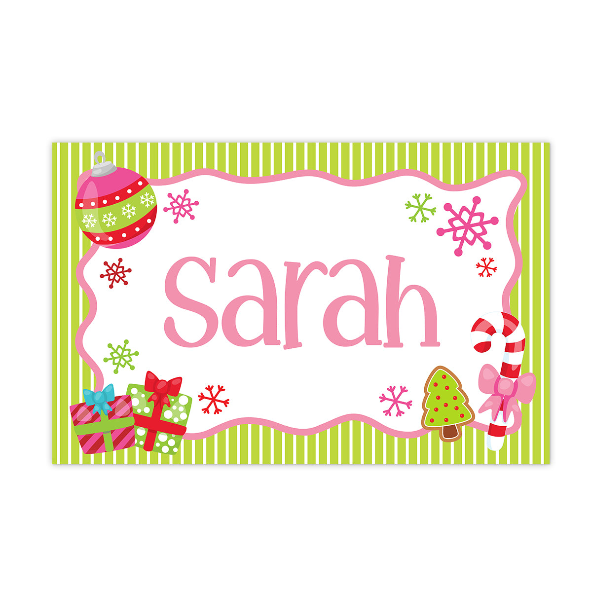 Presents Kids Activity Holiday Laminated Placemat