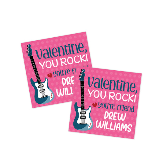 You Rock! Valentines Tag
