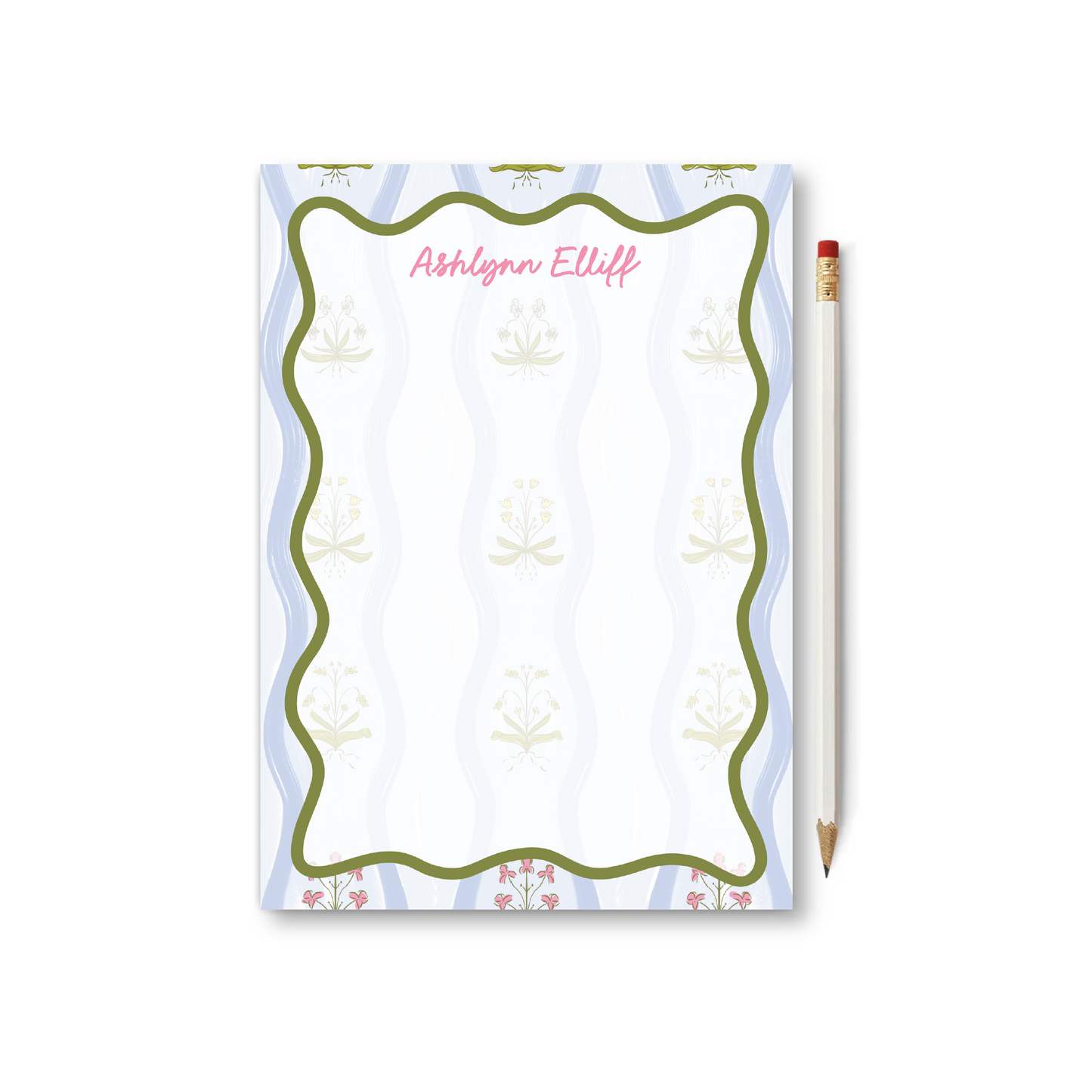 Blue Preppy Notepad