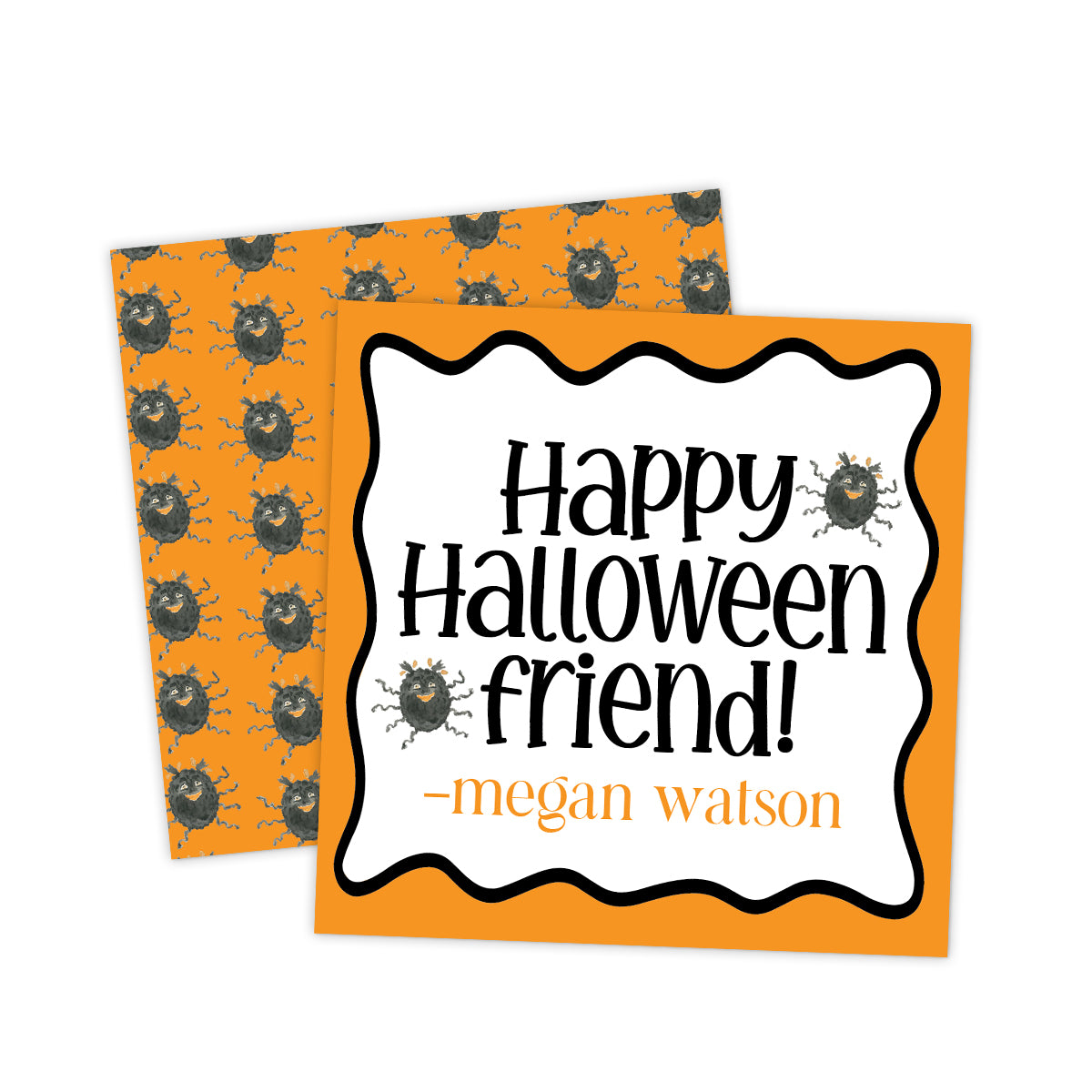 Spider Halloween Gift Tag