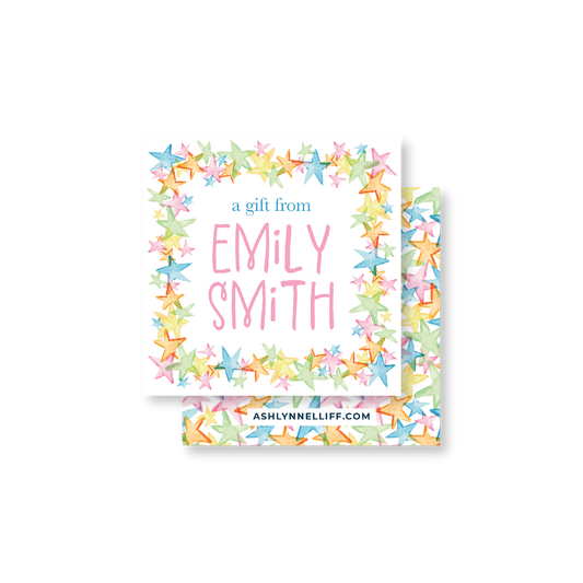 Birthday Stars Gift Tag