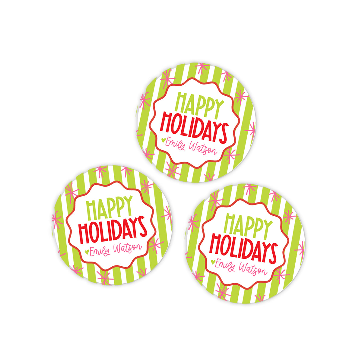 Stars & Stripes Holiday Stickers