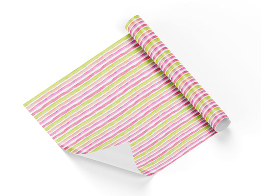 Colorful Stripes Wrapping Paper Sheets