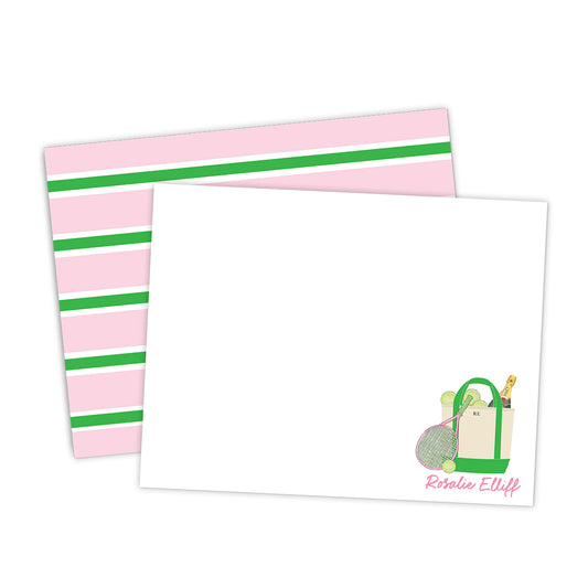 Tennis Bag & Champagne Stationery