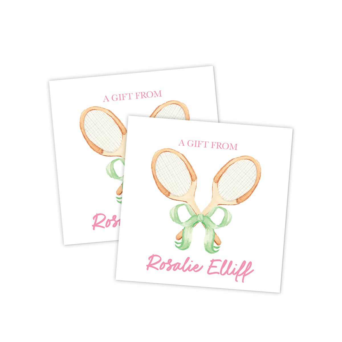 Tennis Country Club Gift Tag