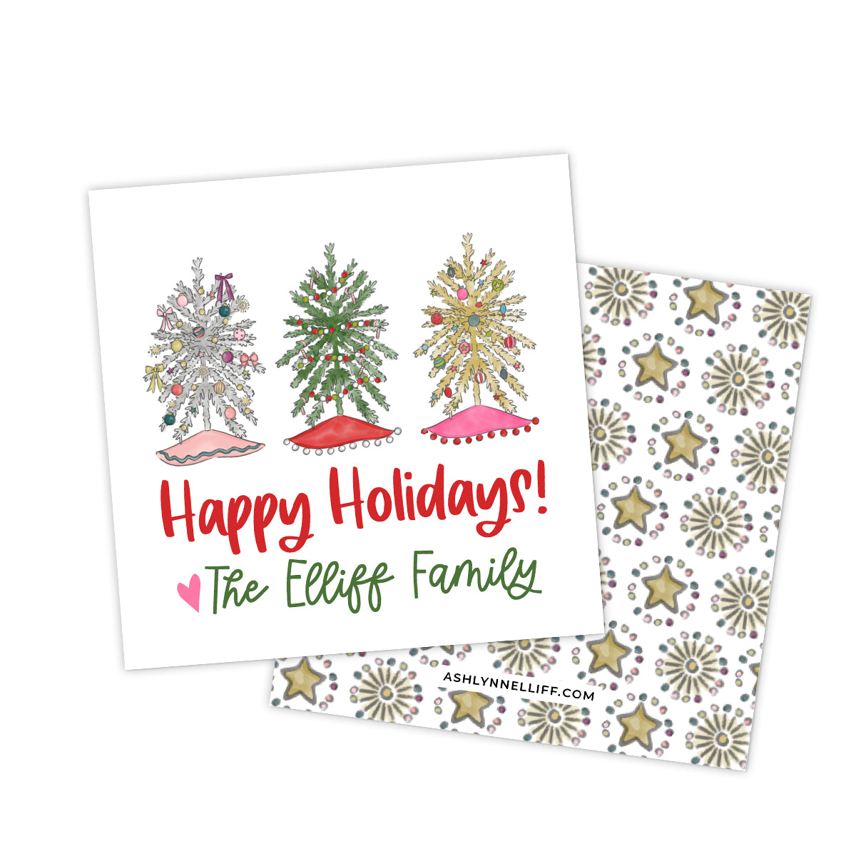 Tinsel Trees Holiday Gift Tag