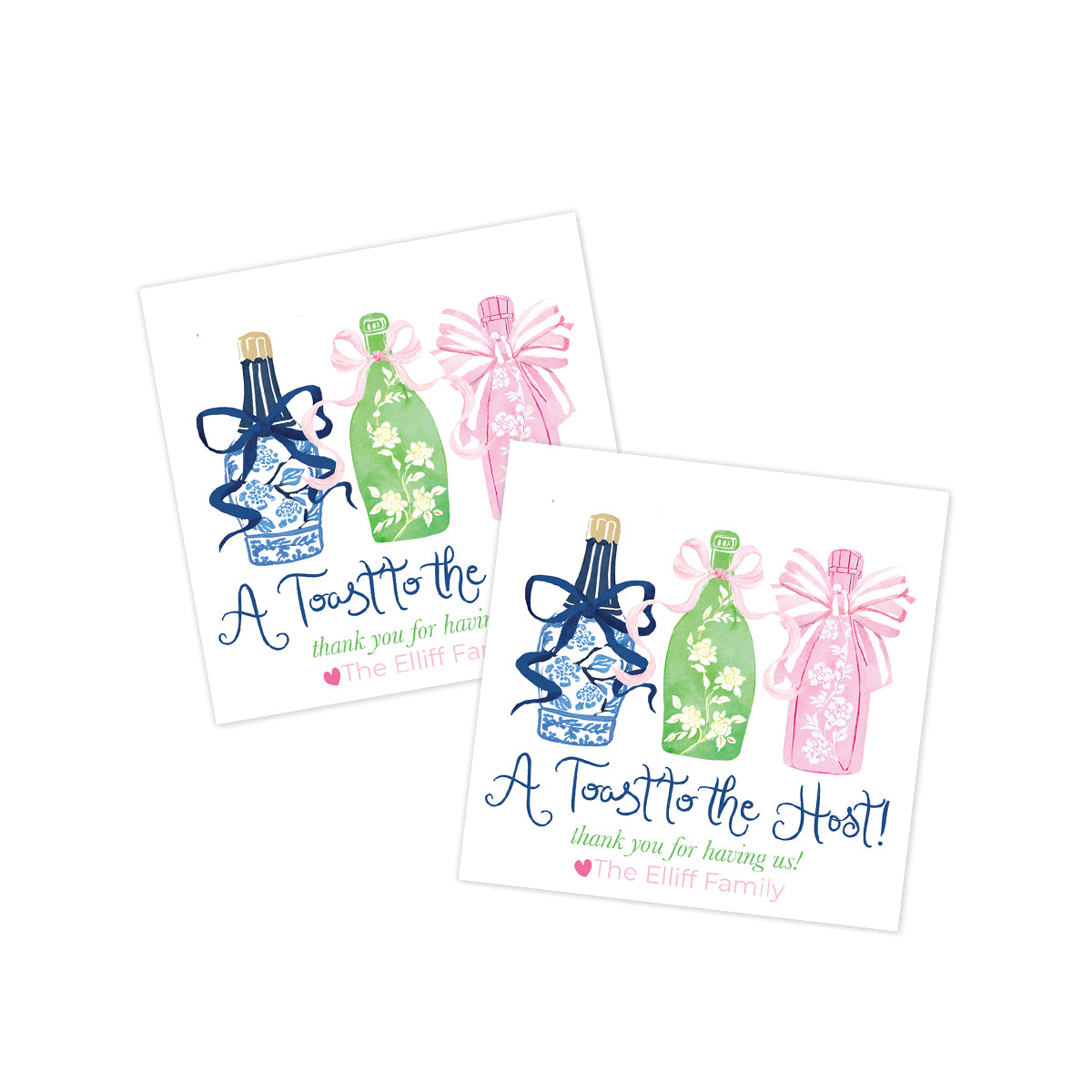 Fun Toast to the Host Gift Tags