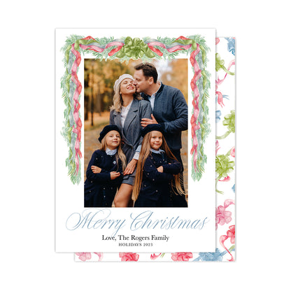 Velvet Bows Christmas Cards