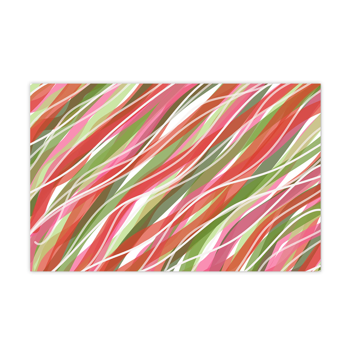 Wavy Holiday Party Placemat