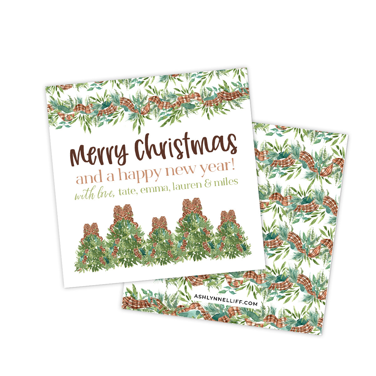 Woodland Holiday Gift Tag