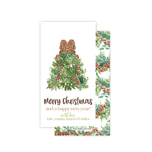 Woodland Rectangle Holiday Gift Tag
