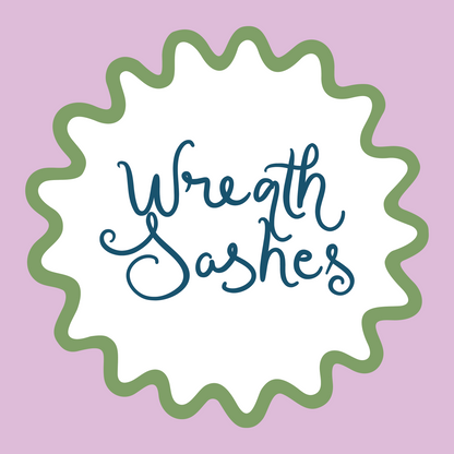 Wreath Sashes (White & Burlap)