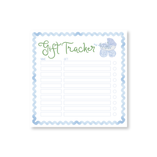 Gift Tracker Baby Boy 8" Notepad