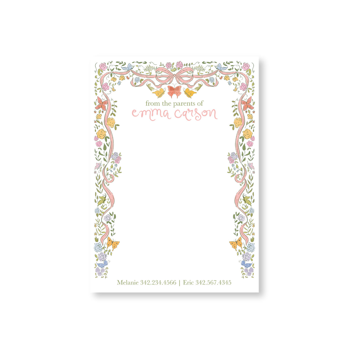 From the Parents of Butterfly Notepad