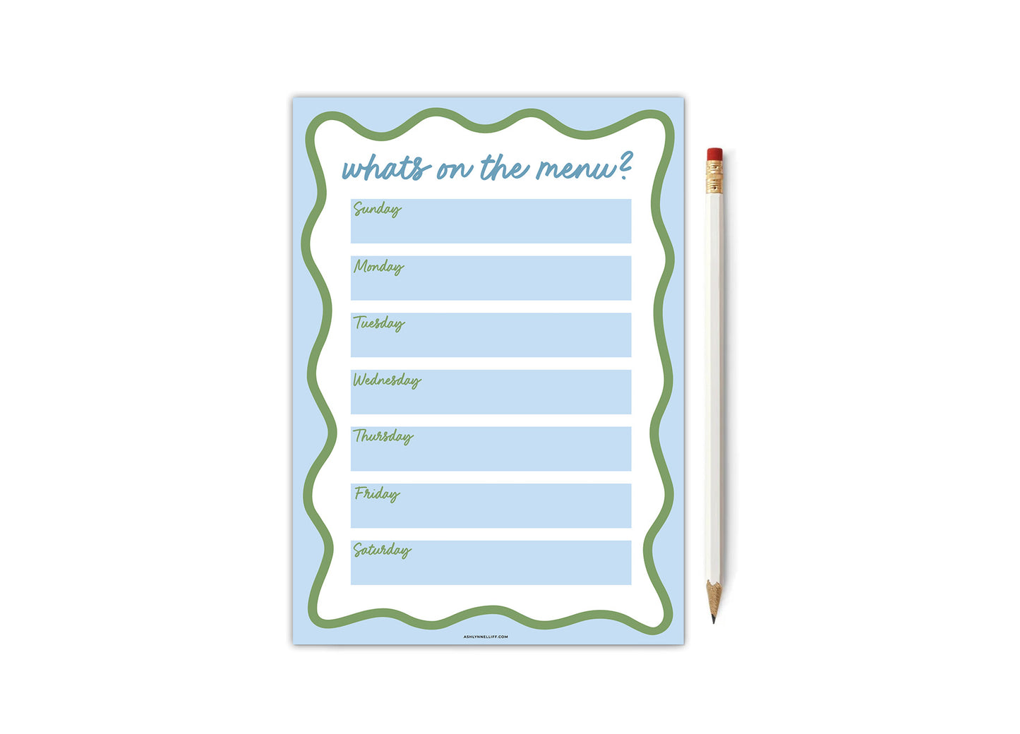 Weekly Meal Planner No. 1 Notepad