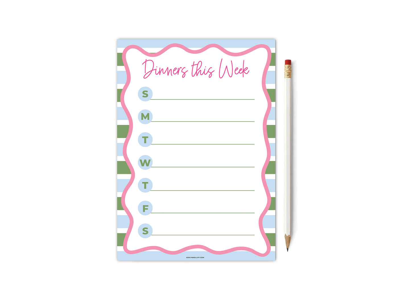 Weekly Meal Planner No. 3 Notepad