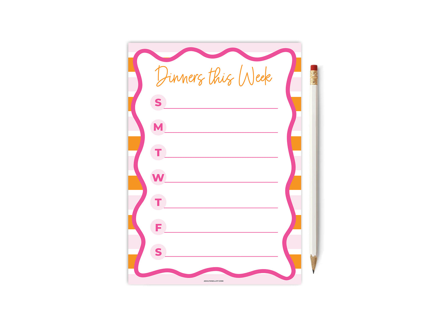 Weekly Meal Planner No. 4 Notepad