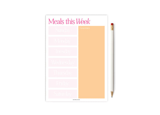 Weekly Meal Planner No. 6 Notepad