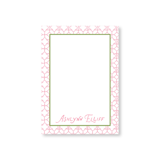Pink Bamboo Notepad