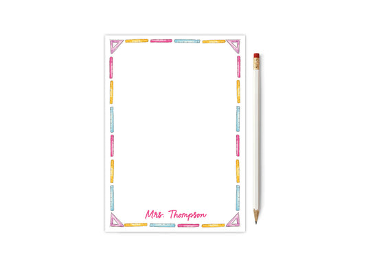 Ruler Teacher Notepad