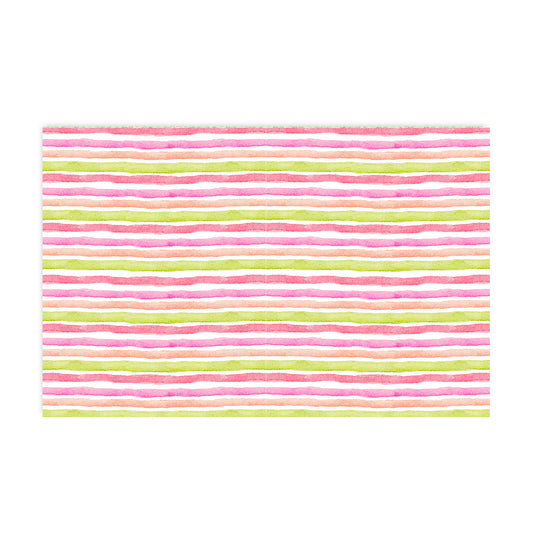 Colorful Stripes Holiday Party Placemat