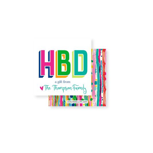 HBD Gift Tag