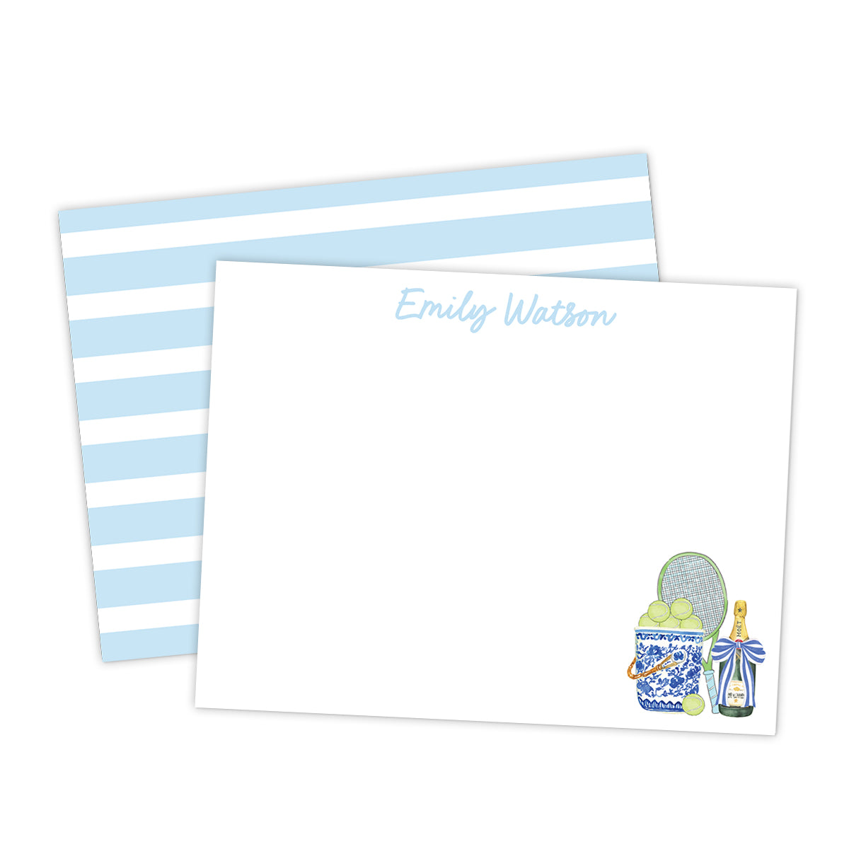 Tennis & Champagne Stationery