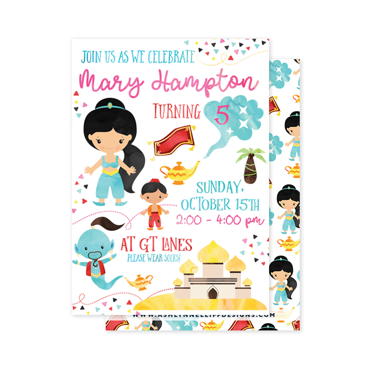 Aladdin Party Invitation