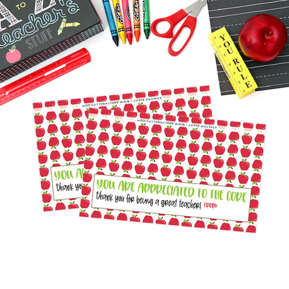 Printable (Instant Download) Apple Teacher Appreciation Goodie Bag Toppers