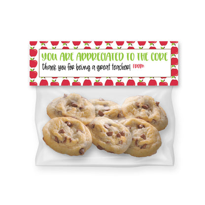 Printable (Instant Download) Apple Teacher Appreciation Goodie Bag Toppers