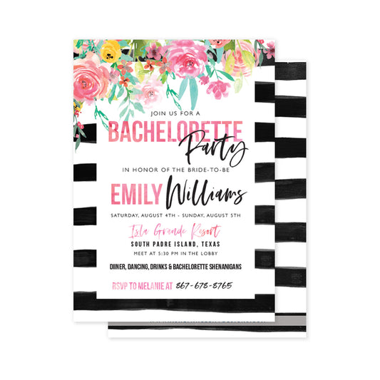 Bachelorette Fun Party Invitation