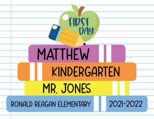 Editable | Instant Download: Back to School Sign (Books)