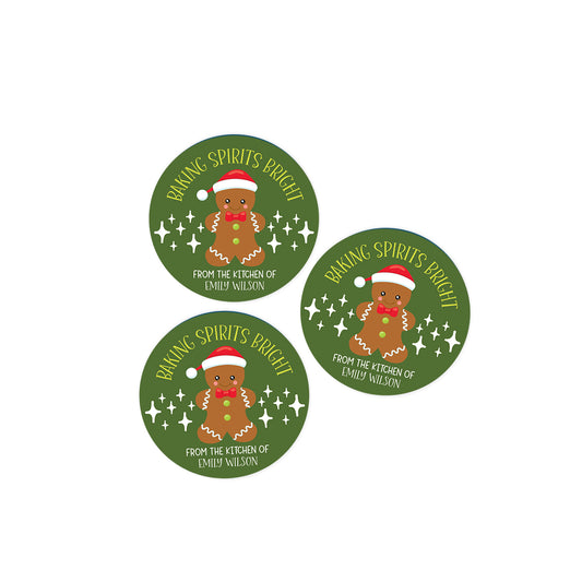 Baking Spirits Bright Stickers