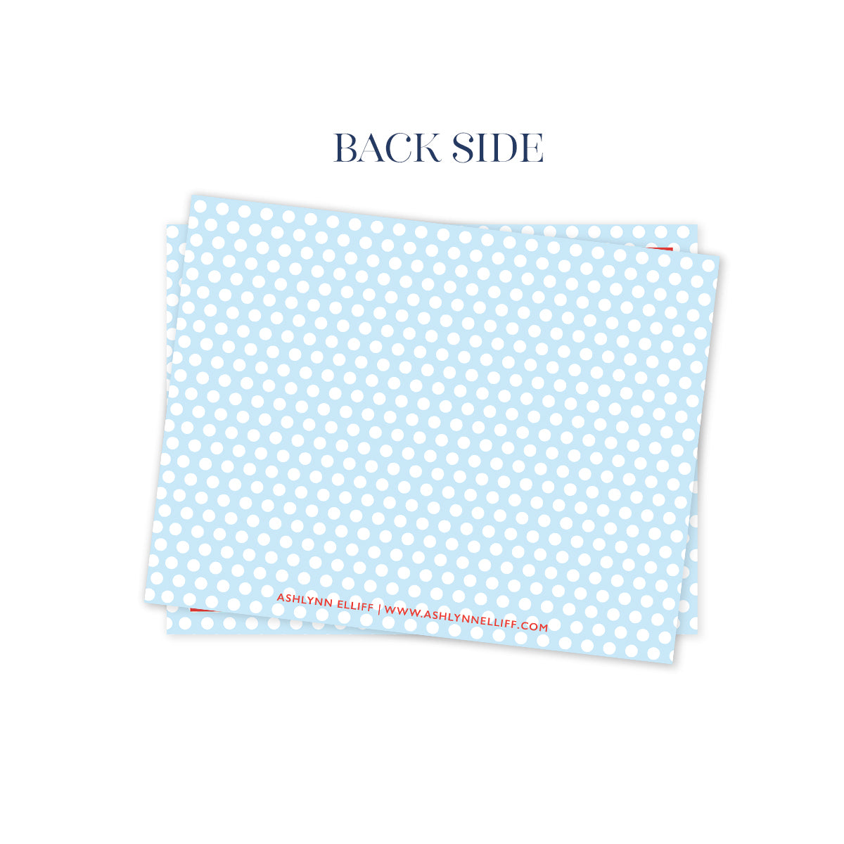 Blue Polka Dot Valentines Day Stationery