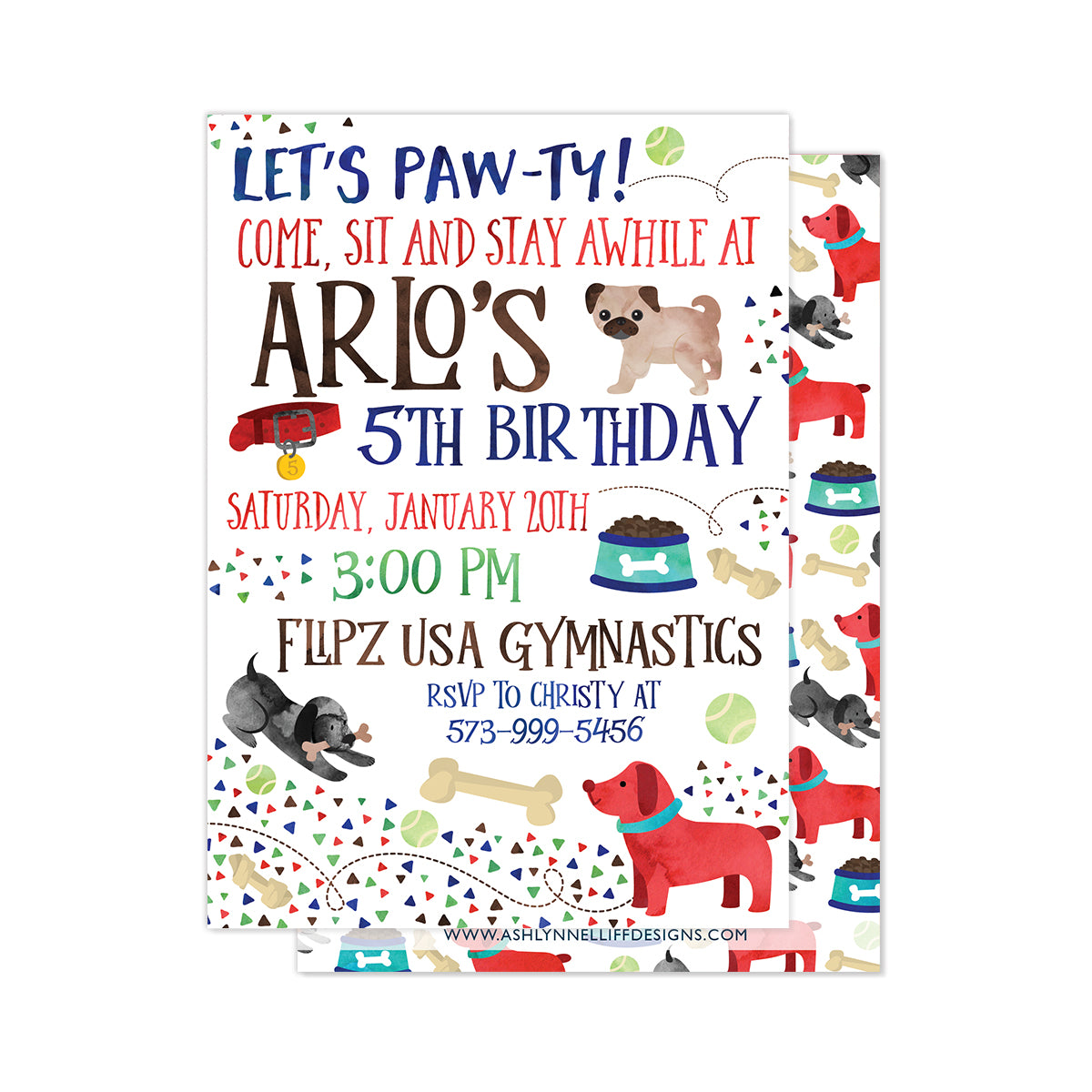 Pawty (Puppy) Party Invitation