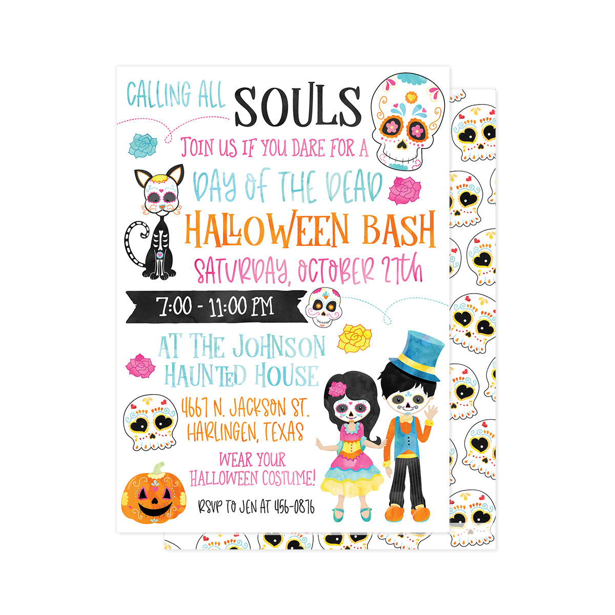 Calling all Souls Halloween Party Invitation