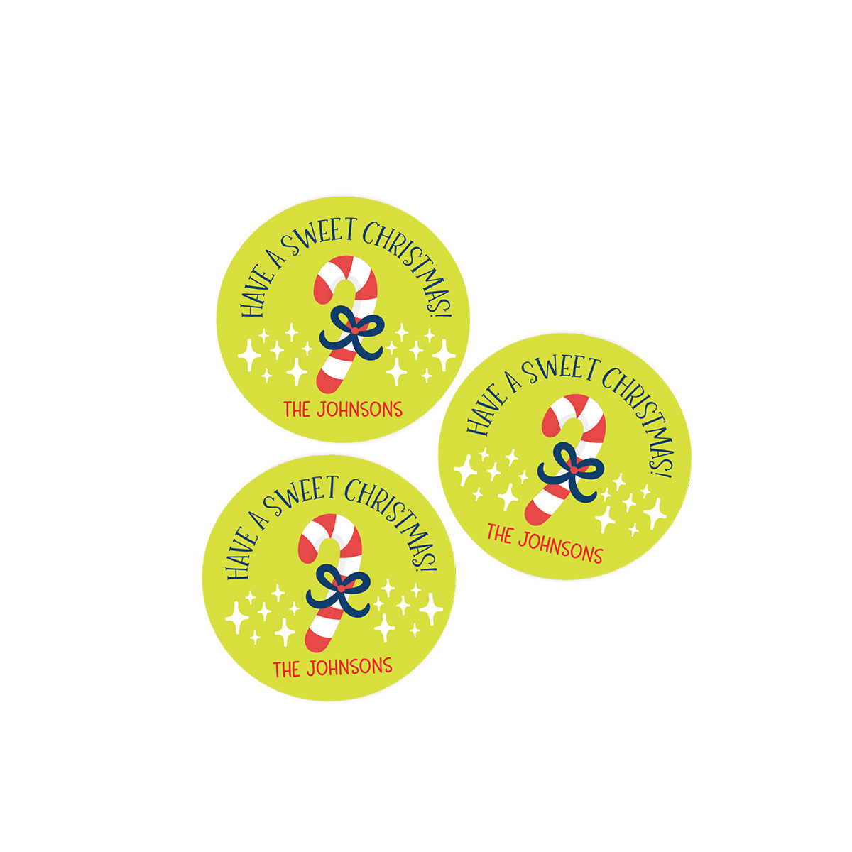Candy Cane Stickers