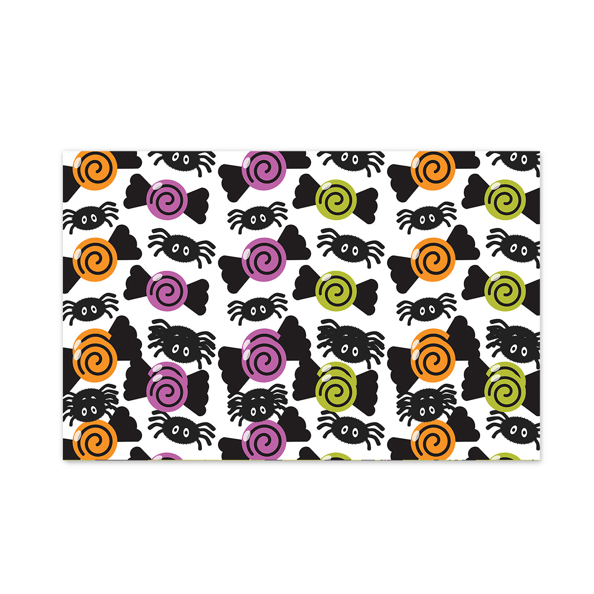 Halloween Candy + Spiders Party Placemat