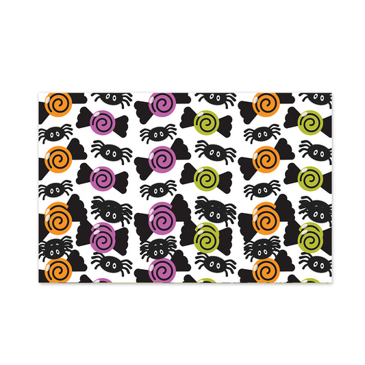 Halloween Candy + Spiders Party Placemat