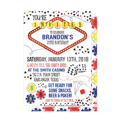 Casino/Poker Invitation